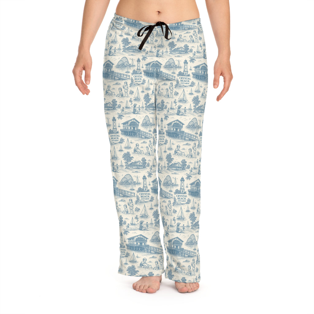 Relaxed Coastal Women's Pajama Pants, Dreamy Sleepwear, Ideal for Lounging, Vacation Vibes, Holiday Gifts, Home Comfort