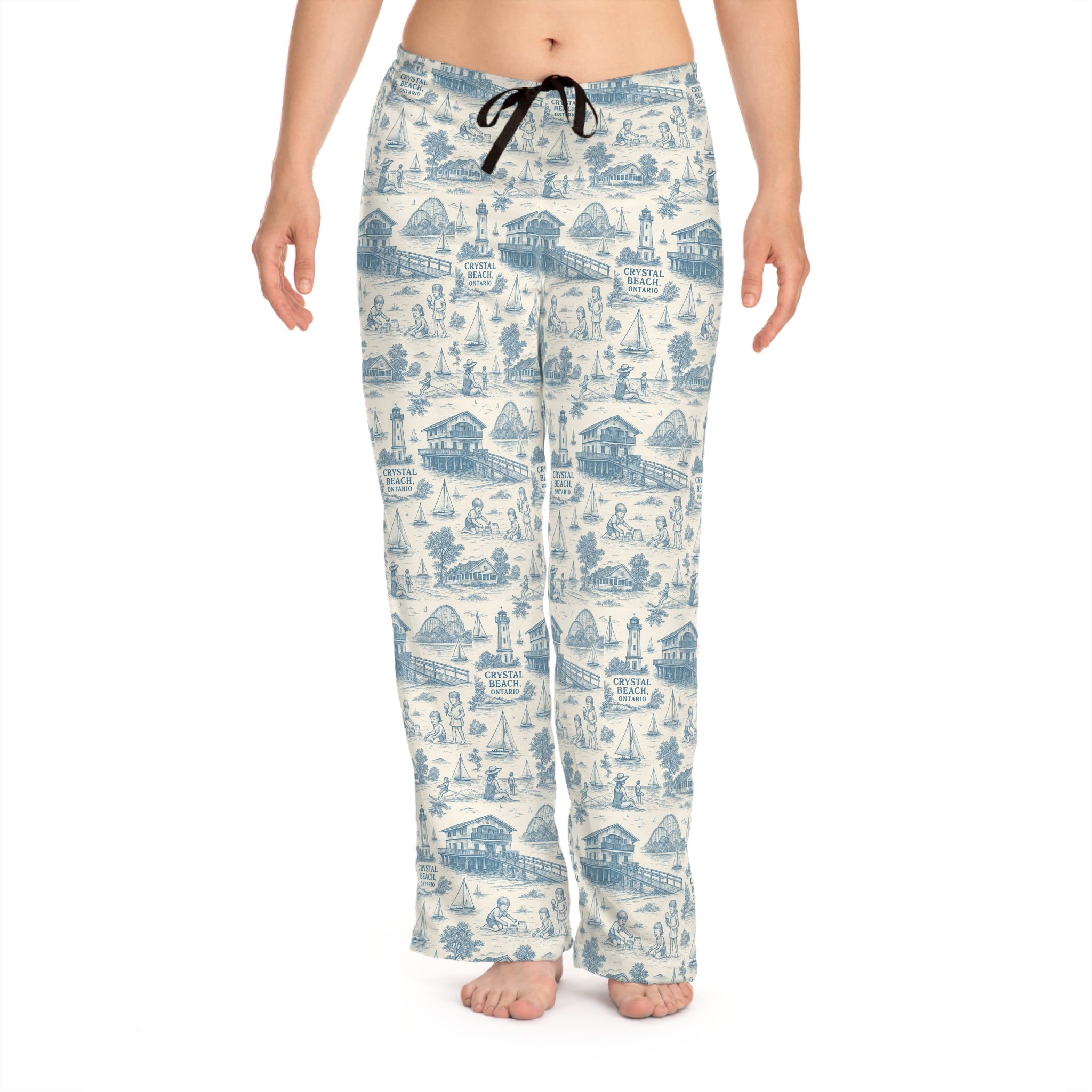 Relaxed Coastal Women's Pajama Pants, Dreamy Sleepwear, Ideal for Lounging, Vacation Vibes, Holiday Gifts, Home Comfort