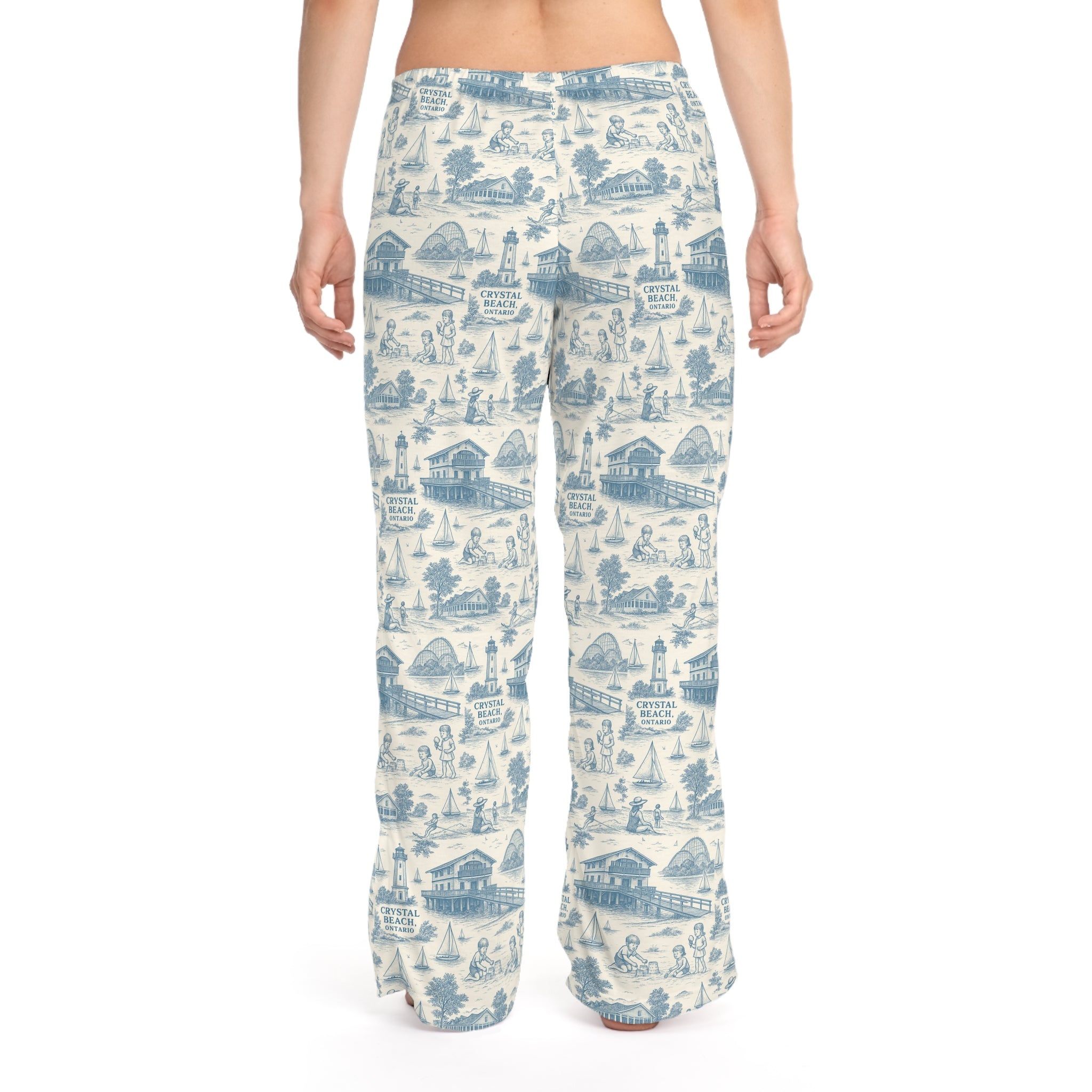 Relaxed Coastal Women's Pajama Pants, Dreamy Sleepwear, Ideal for Lounging, Vacation Vibes, Holiday Gifts, Home Comfort