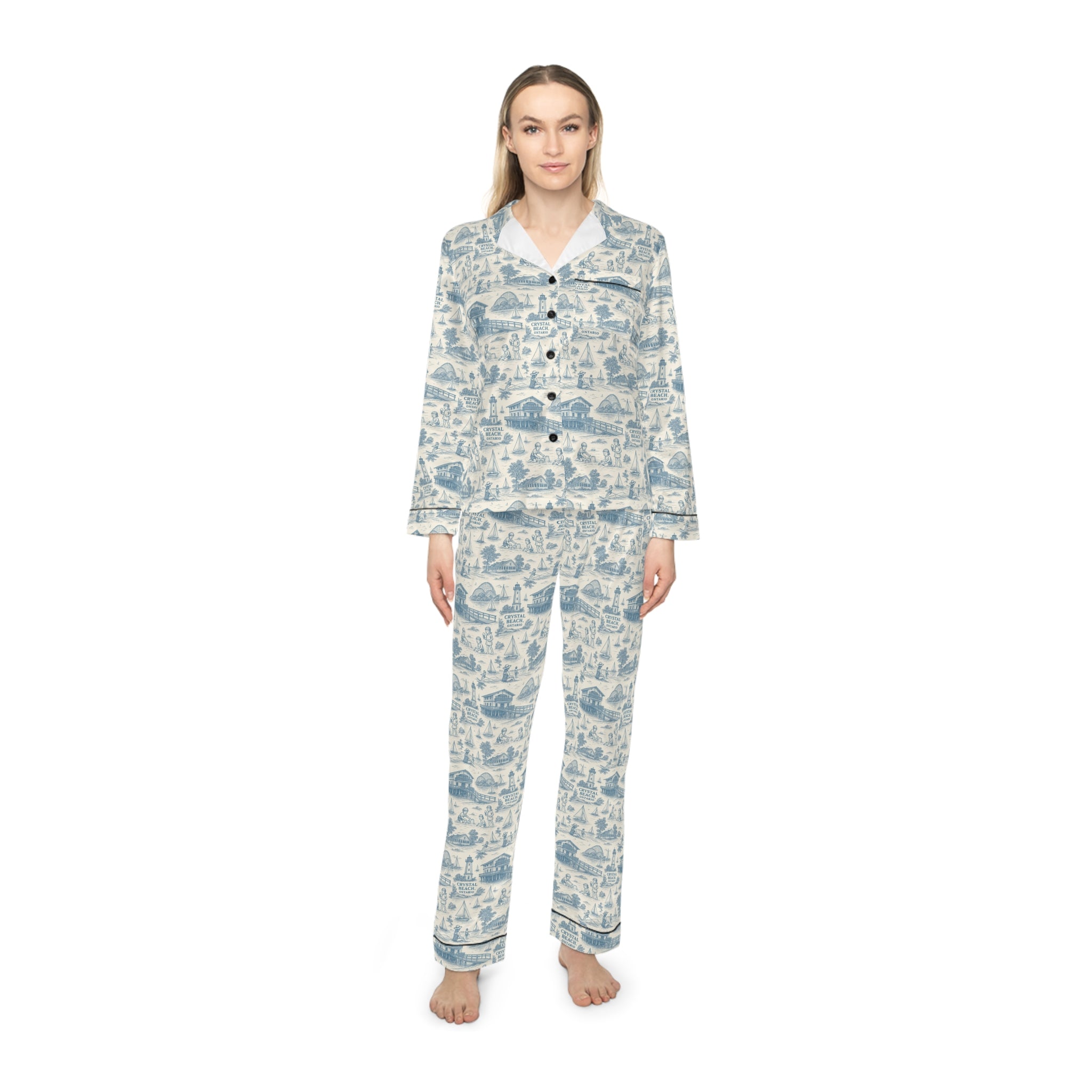 Elegant Women's Satin Pajamas Set - Cozy Nightwear, Luxurious Sleepwear, Perfect for Gifting, Relaxing, Special Occasions