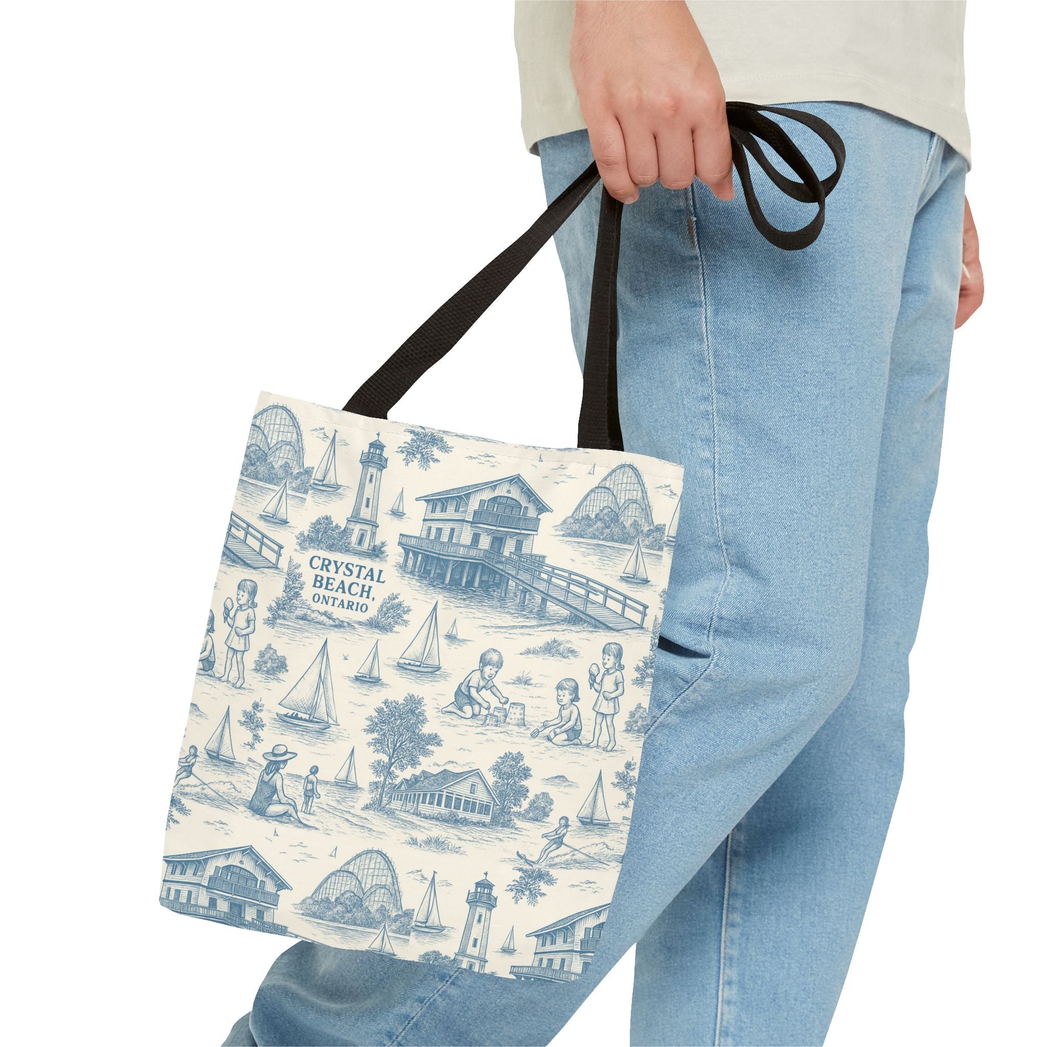 Crystal Beach Tote Bag, Beach Bag, Vacation Tote, Reusable Shopping Bag, Travel Organizer, Summer Accessories