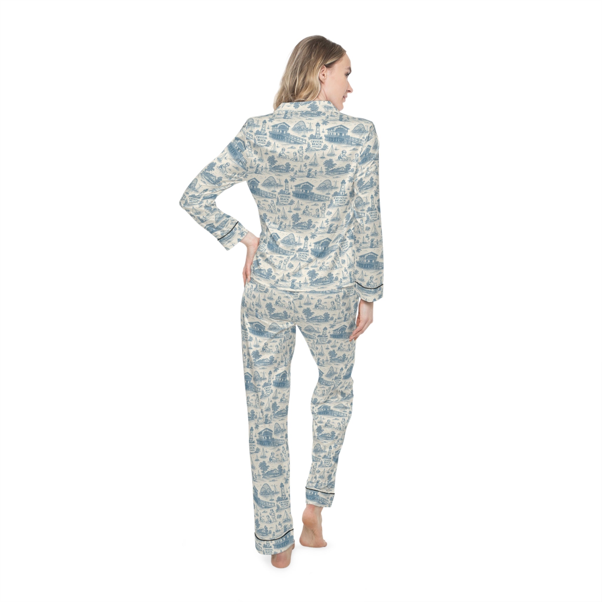 Elegant Women's Satin Pajamas Set - Cozy Nightwear, Luxurious Sleepwear, Perfect for Gifting, Relaxing, Special Occasions