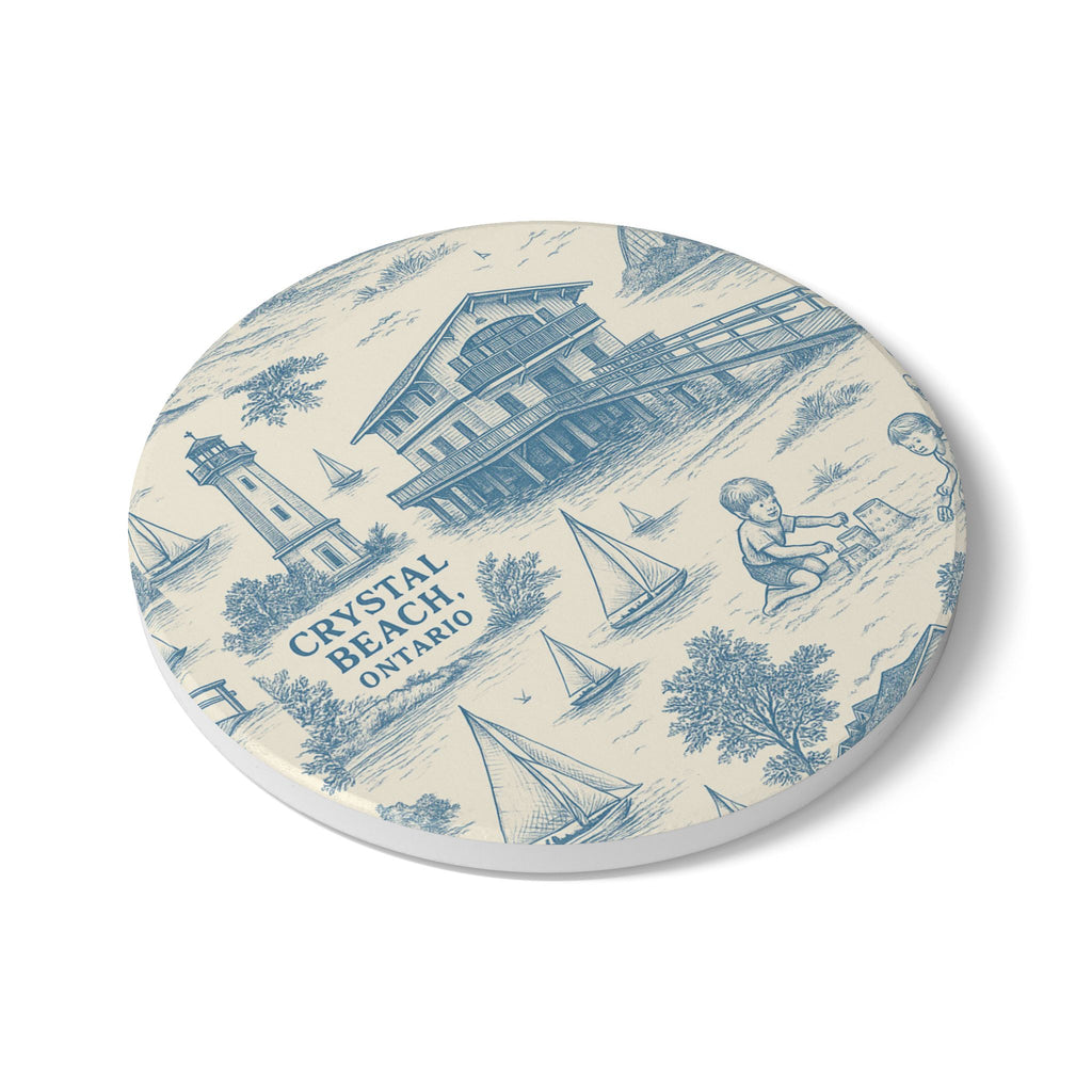 Serene Coastal Ceramic Coaster Set - Beach House Decor, Nautical Theme, Perfect Gift for Housewarming, Beach Lovers, Vacation [...]
