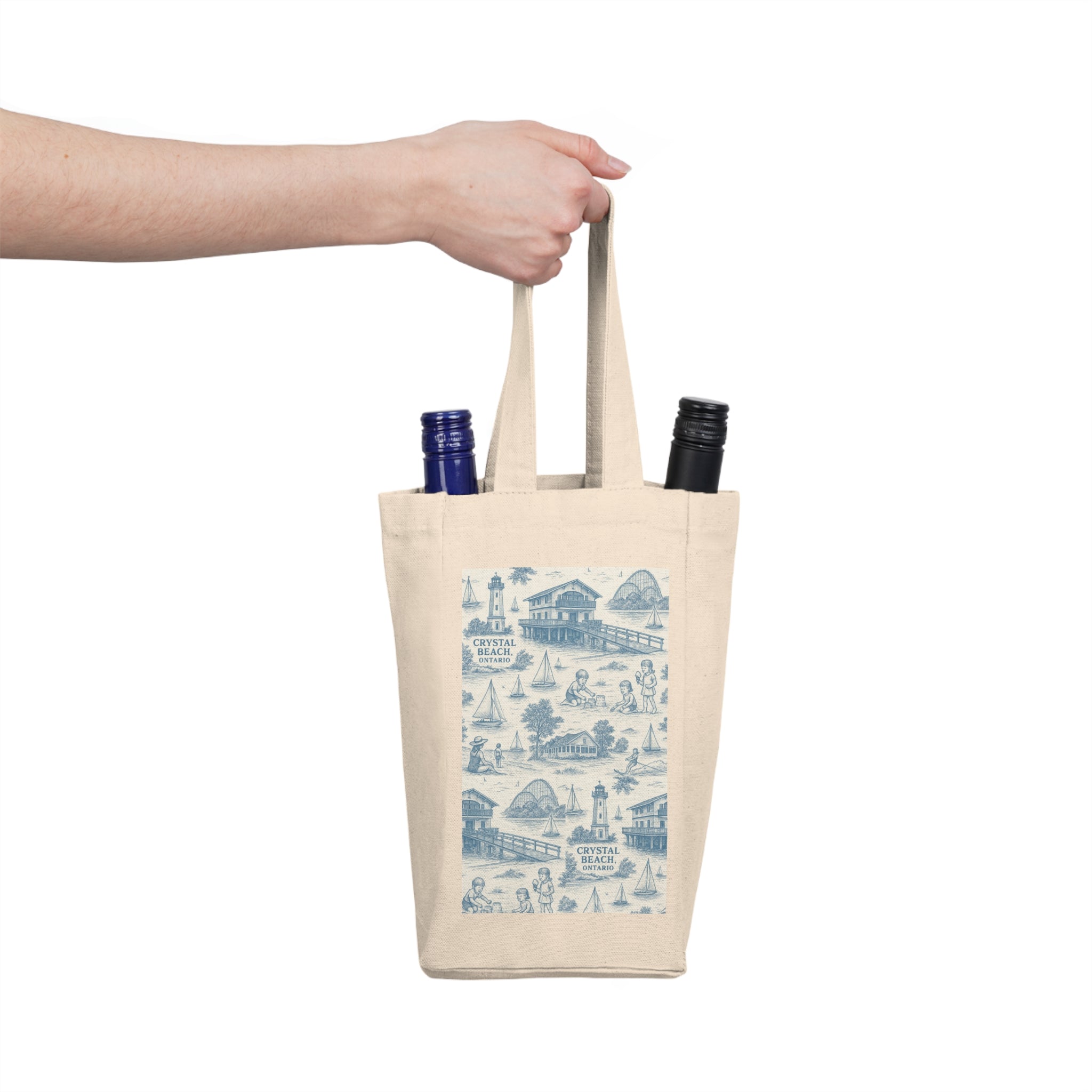 Stylish Double Wine Tote Bag for Parties, Gifts, Wine Lovers, Eco-Friendly, Picnic Accessory, Celebration Tote